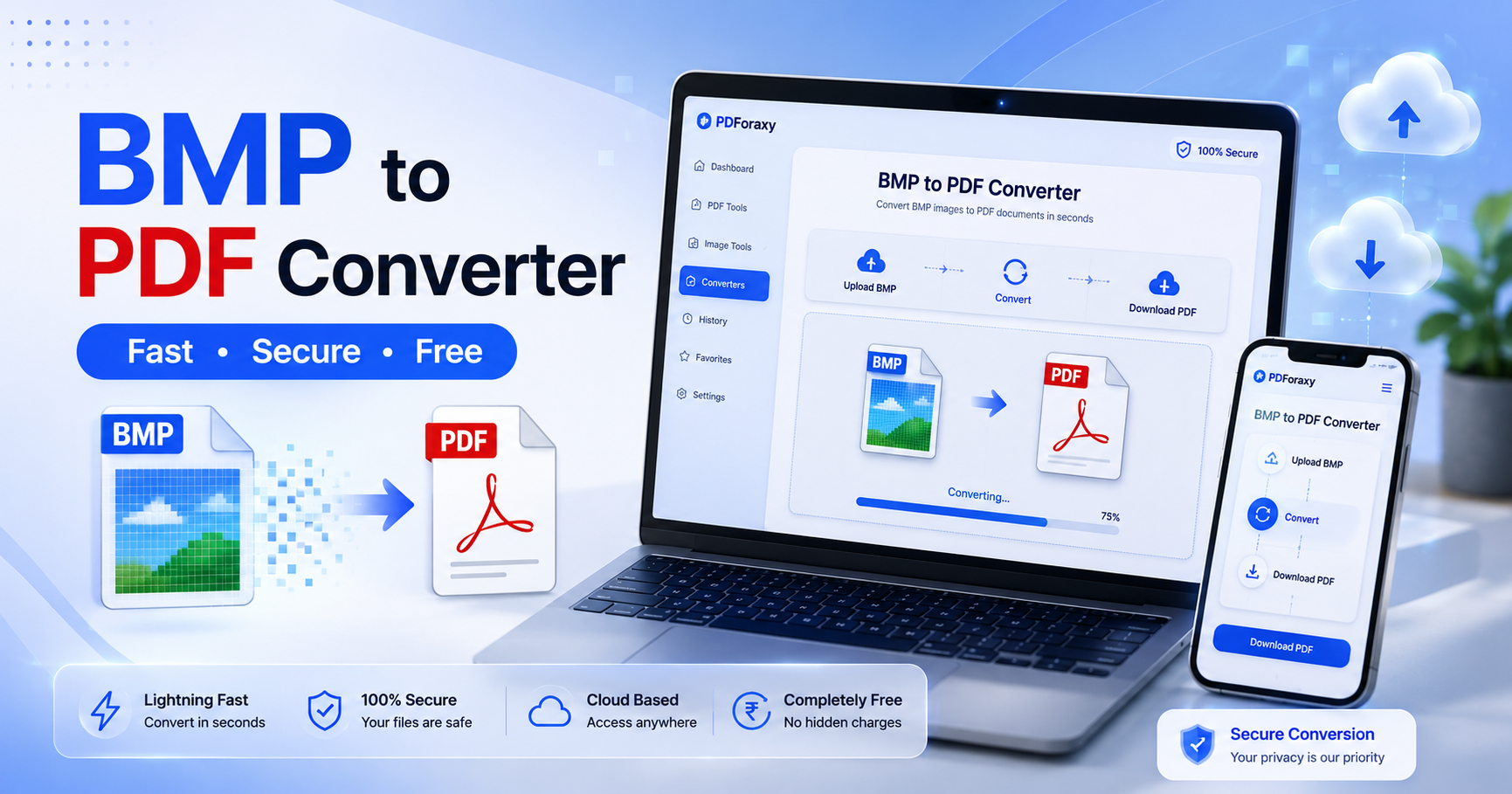 BMP to PDF Converter – Convert BMP Images to PDF Online Free