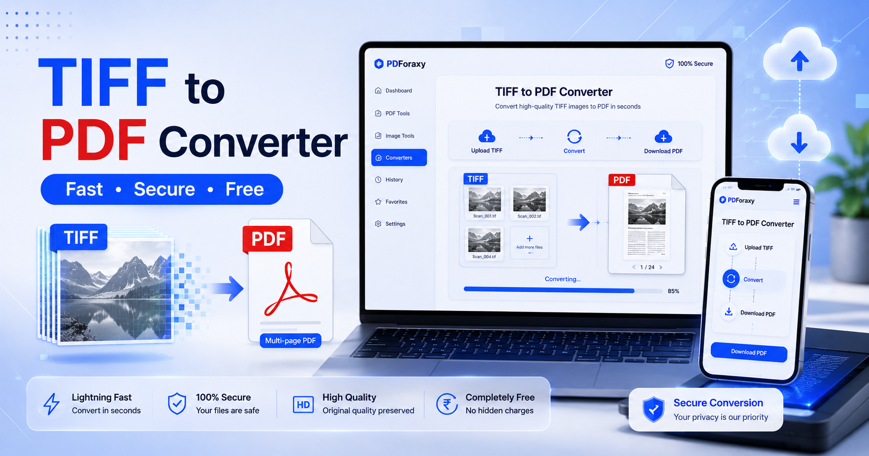 TIFF to PDF Converter – High Quality Online File Conversion