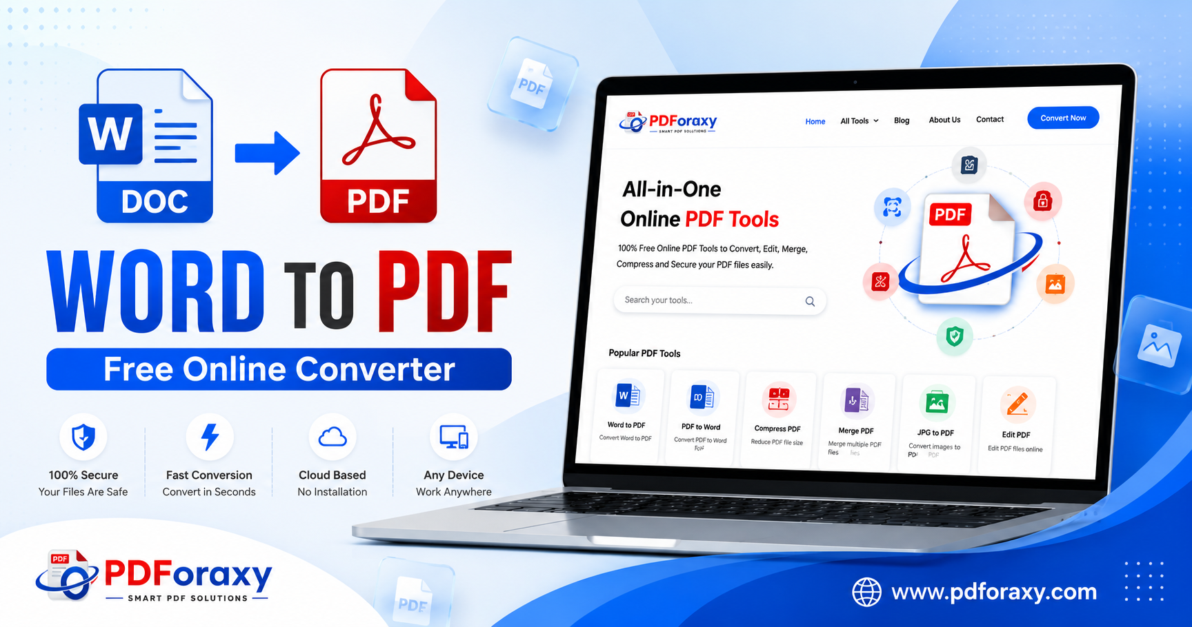 Word to PDF Converter - Free Online Tool to Convert DOC to PDF