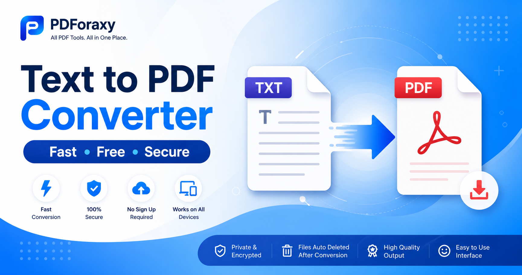 Text to PDF Converter – Convert Text Files to PDF Online Free