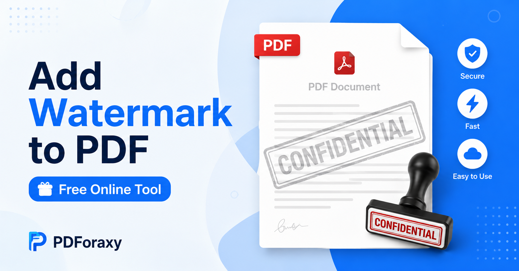 Add Watermark to PDF Online Free | Text & Image Watermark Tool